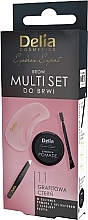 Духи, Парфюмерия, косметика Набор - Delia Cosmetics Brow Multi Set (brow/pomade/2.5g + acc/4pcc)