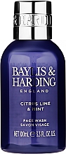Набор - Baylis & Harding Men's Citrus Lime & Mint (hair/b/wash/100ml + a/sh/balm/50ml + face/wash/100ml) — фото N4