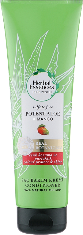 Бальзам-ополаскиватель "Алоэ и манго" - Herbal Essences Potent Aloe + Mango Conditioner