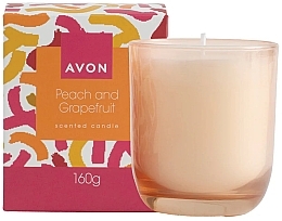 Парфумерія, косметика Ароматична свічка - Avon Peach & Grapefruit Scented Candle