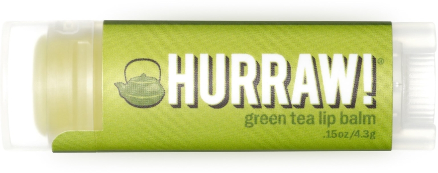 Бальзам для губ "Зеленый чай" - Hurraw! Green Tea Lip Balm — фото N1