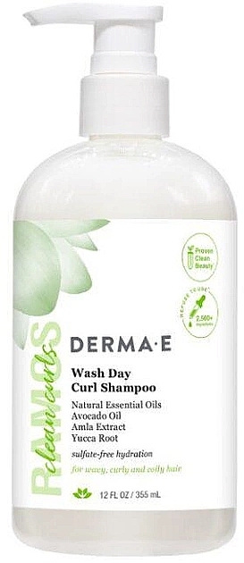 Шампунь для локонов, для вьющихся волос - Derma E Wash Day Curl Shampoo — фото N1