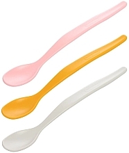 Первые ложечки для кормления "Feeding Spoons", 3 шт., розовая, серая и оранжевая - Canpol Babies — фото N1