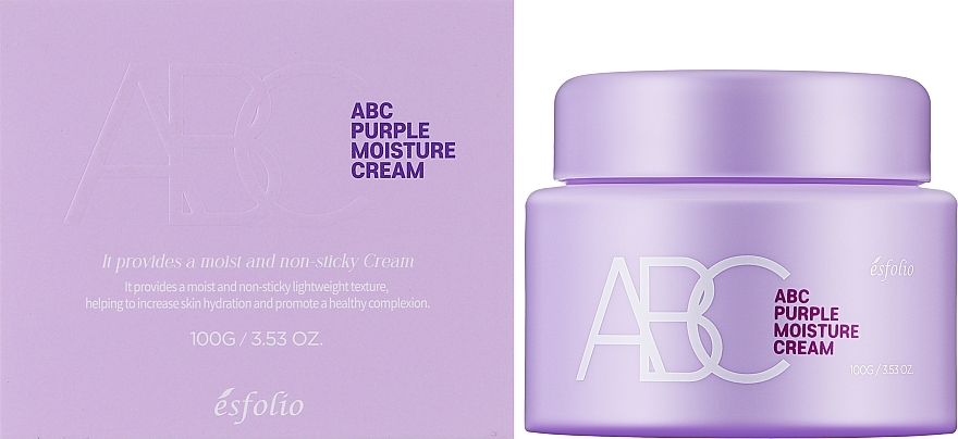 Увлажняющий крем для лица - Esfolio ABC Purple Moisture Cream — фото N2