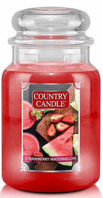 Ароматическая свеча - Country Candle Strawberry Watermelon — фото N1