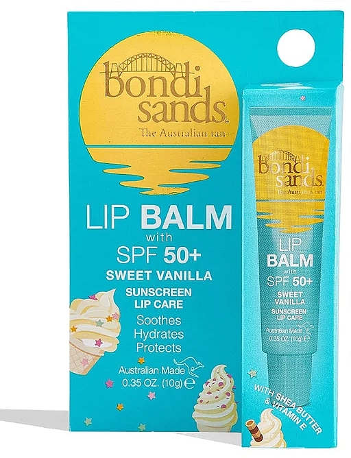 Сонцезахисний бальзам для губ - Bondi Sands Sunscreen Lip Balm SPF50+ Sweet Vanilla — фото N3