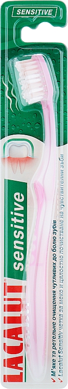 Зубная щетка, светло-розовая - Lacalut Sensitive — фото N1