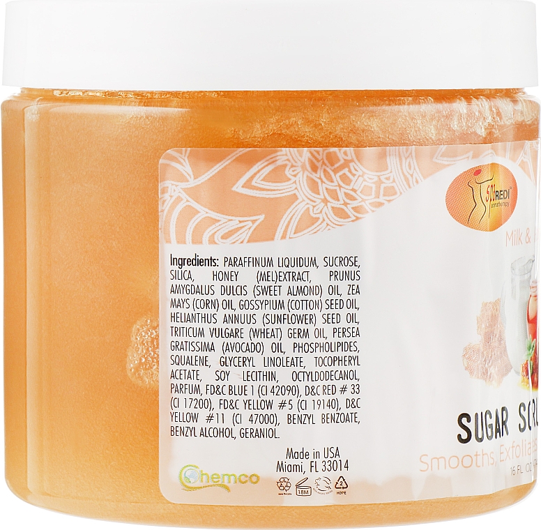 Цукровий скраб для тіла - SpaRedi Sugar Scrub Milk & Honey — фото N2