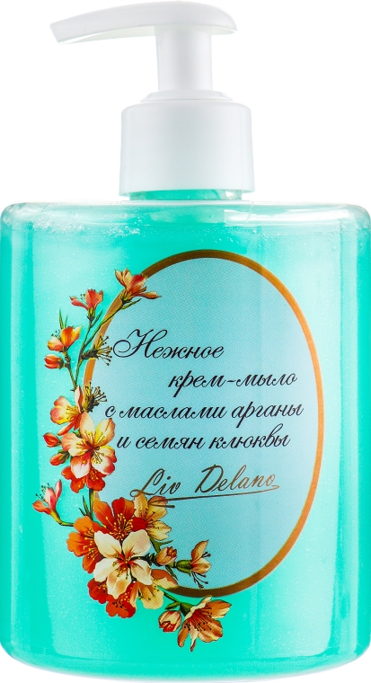 Нежное крем-мыло с маслом арганы и семян клюквы - Liv Delano Organic Oils Collection