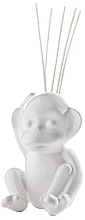 Керамический диффузор без наполнителя с палочками - Millefiori Milano Lovely Monkey White Ceramic Diffuser 5 Sticks  — фото N1
