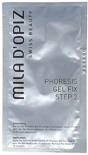 Гелева маска для форезу - Mila D’Opiz Swiss Beauty Phoresis Gel Mask Step 2 — фото N1