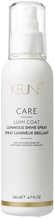 Термозащитный спрей, для блеска волос - Keune Care Lumi Coat Luminous Shine Spray — фото N1