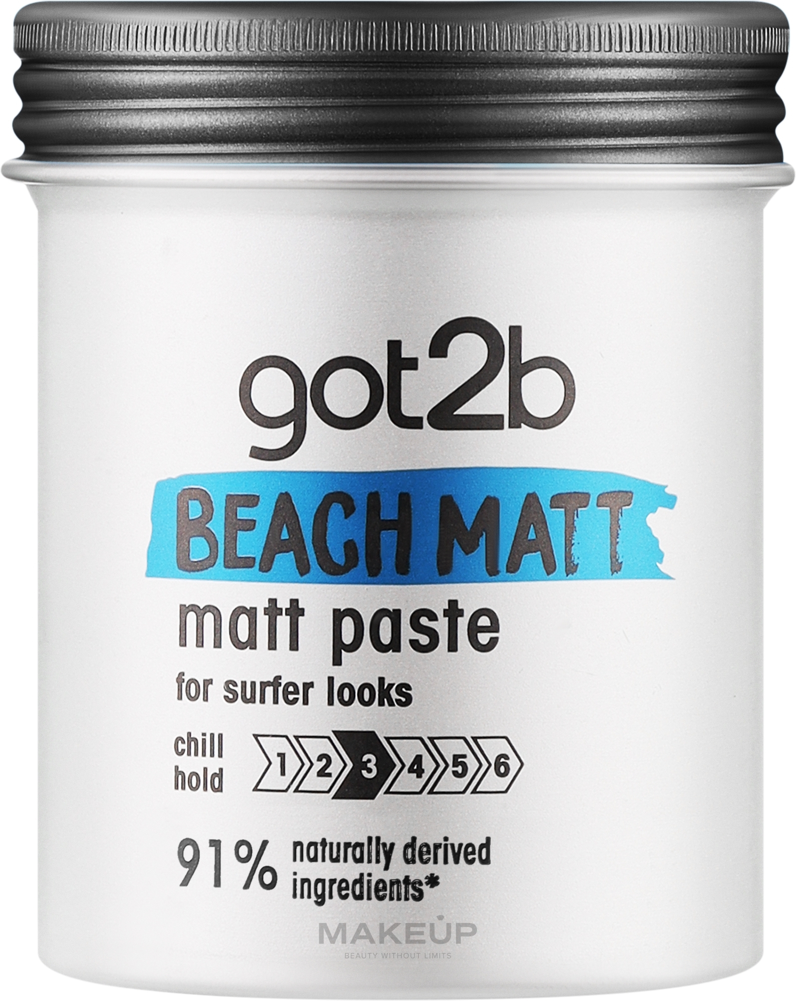 Матувальна паста для волосся - Got2b Beach Matt Paste Chill Hold 3 91% Naturally Derived Ingredients — фото 100ml