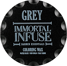 Духи, Парфюмерия, косметика Серый цветной воск для волос - Immortal Infuse Grey Coloring Wax