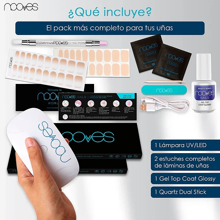 Набор для ногтей - Nooves Starter Kit Beauty Beige Pack Nude Baby Boomer & Praline Princess — фото N2