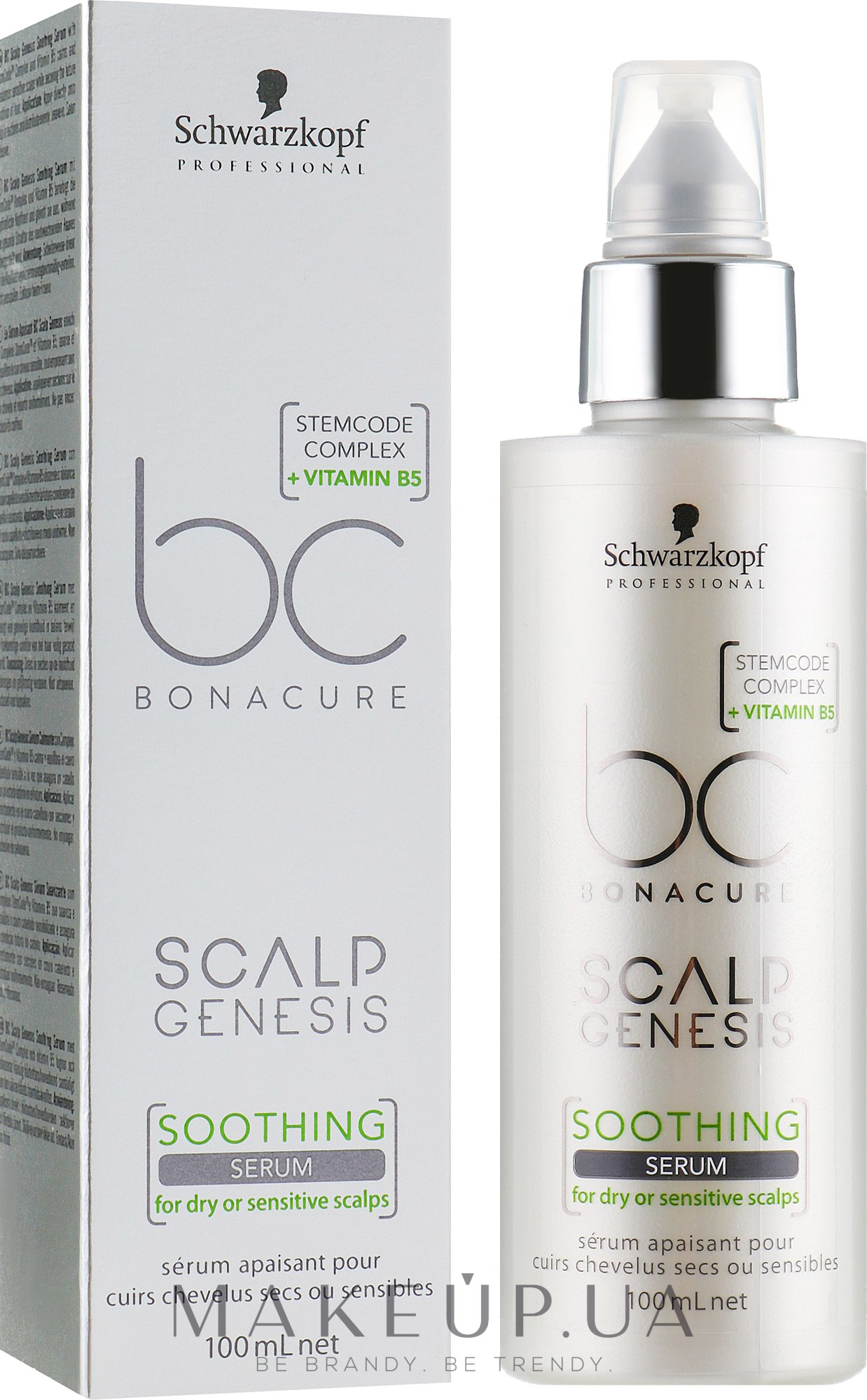 Успокаивающая сыворотка для чувствительной кожи головы - Schwarzkopf Professional BC Bonacure Scalp Genesis Soothing Serum — фото 100ml