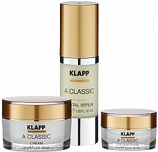 Духи, Парфюмерия, косметика Набор для лица - Klapp A Classic Face Care Set (f/cr/50ml + serum/30ml + eye/cr/15ml)