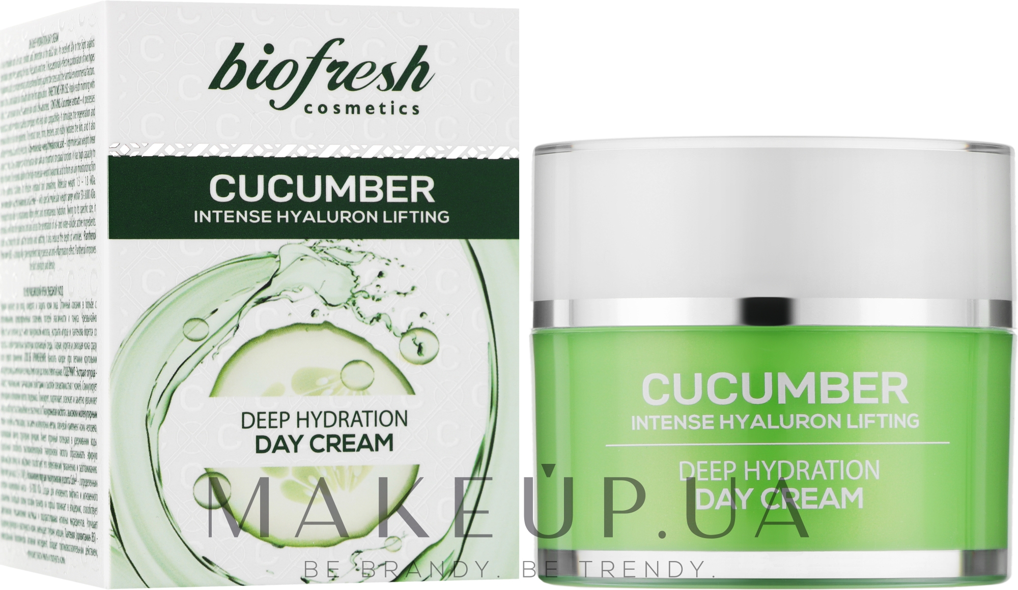 Зволожувальний денний крем «Гіалурон + екстракт огірка» - BioFresh Cucumber Deep Hydration Day Cream — фото 50ml