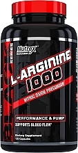 Аминокислота "L-аргинин 1000", в капсулах - Nutrex Research L-Arginine 1000 — фото N1