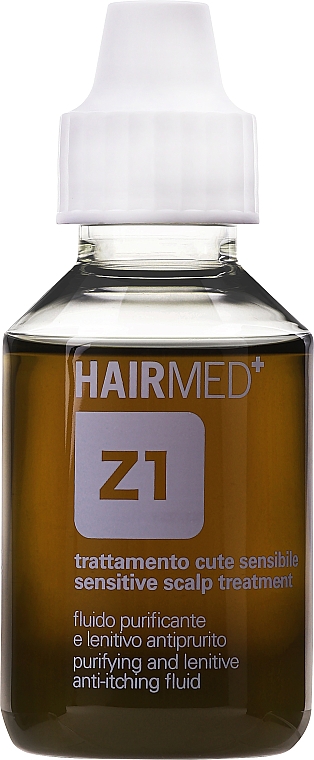 Очищающий и смягчающий флюид от зуда для кожи головы - Hairmed Z1 Purifying And Lenitive Anti-Itching Fluid — фото N1