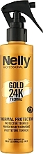 Духи, Парфюмерия, косметика Спрей для волос "Thermal Protector" - Nelly Professional Gold 24K Spray