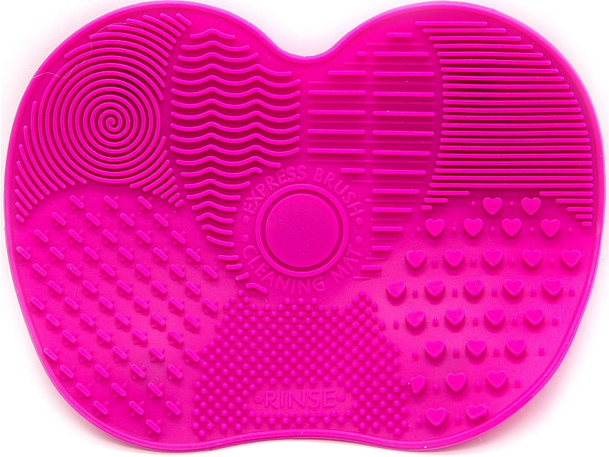 Силіконовий килимок для чищення пензлів, малиновий - Ruby Face — фото N1