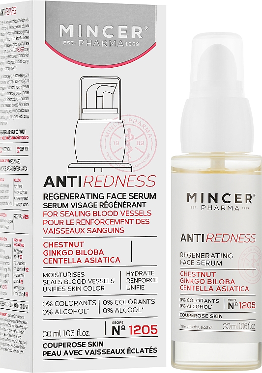 Регенерувальна сироватка для обличчя № 1205 - Mincer Pharma Anti Redness N°1205 Serum — фото N2