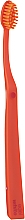 Парфумерія, косметика М'яка зубна щітка-флос з щетиною Konex HD, помаранчева - Edel + White Soft Flosserbrush