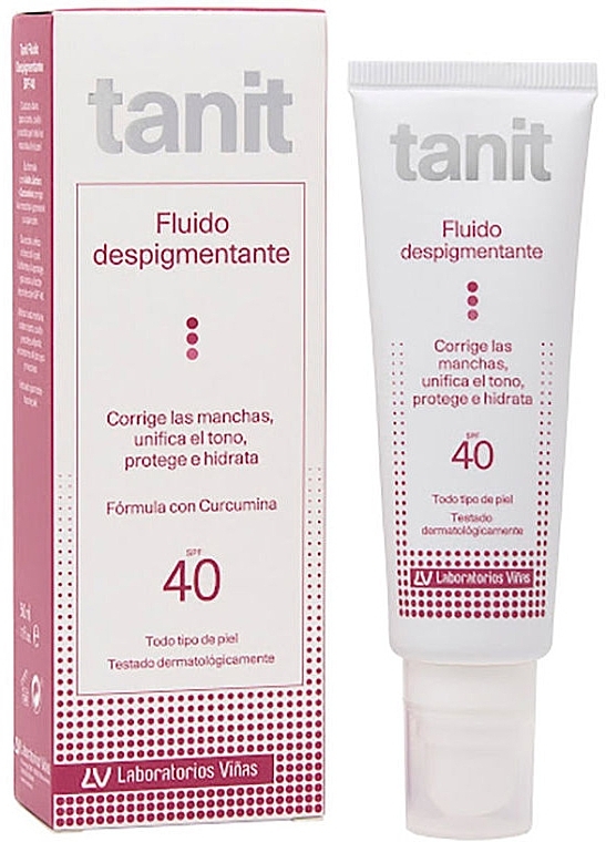 Депигментирующий солнцезащитный флюид - Tanit Depigmenting Fluid SPF40 — фото N1