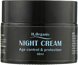 Духи, Парфюмерия, косметика Ночной крем для лица - H2Organic Age Control & Protection Night Cream