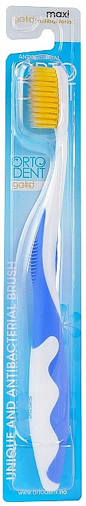 Зубна щітка, синя - Orto-Dent Gold Maxi Toothbrush — фото N1