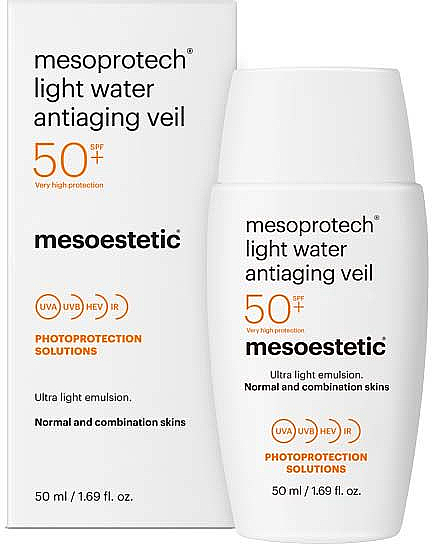 Эмульсия для тела - Mesoestetic Mesoprotech Light Water Antiaging Veil 50+ — фото N1