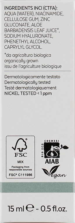 Сироватка для обличчя "Цинк + ніацинамід 11%" - Bioearth Elementa Purify Zinc + Niacinamide 11% — фото N5