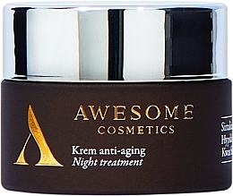 Парфумерія, косметика Антивіковий нічний крем для обличчя - Awesome Cosmetics Anti-Aging Night Treatment