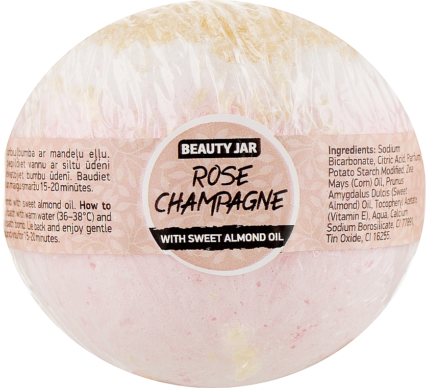 Бомбочка для ванны - Beauty Jar Rose Champagne — фото N1