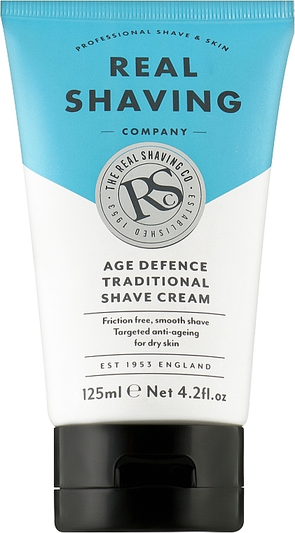 Традиционный крем для бритья - The Real Shaving Co. Age Defence Traditional Shave Cream — фото N1