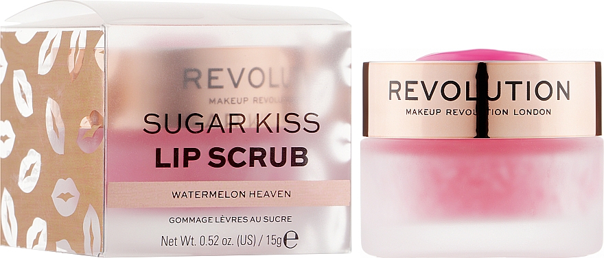 Скраб для губ "Кавуновий рай" - Makeup Revolution Lip Scrub Sugar Kiss Watermelon Heaven — фото N2