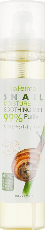 Успокаивающий мист с муцином улитки - FarmStay La Ferme Snail Moisture Soothing Mist
