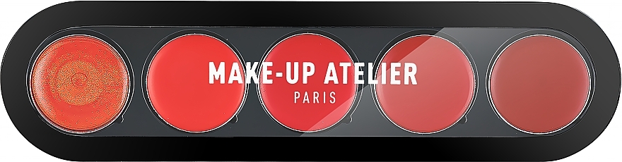 Палитра блесков и помад 5 цветов - Make-Up Atelier Paris Lipsticks Palette — фото N2