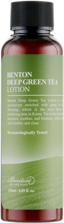 Зволожувальний лосьйон з зеленим чаєм - Benton Deep Green Tea Lotion — фото N2