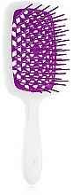 Духи, Парфюмерия, косметика Расческа для волос, белая с фуксией - Janeke Superbrush White Violet