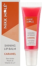 Увлажняющий бальзам для губ с карамелью - Nikk Mole Shining Lip Balm Caramel — фото N2