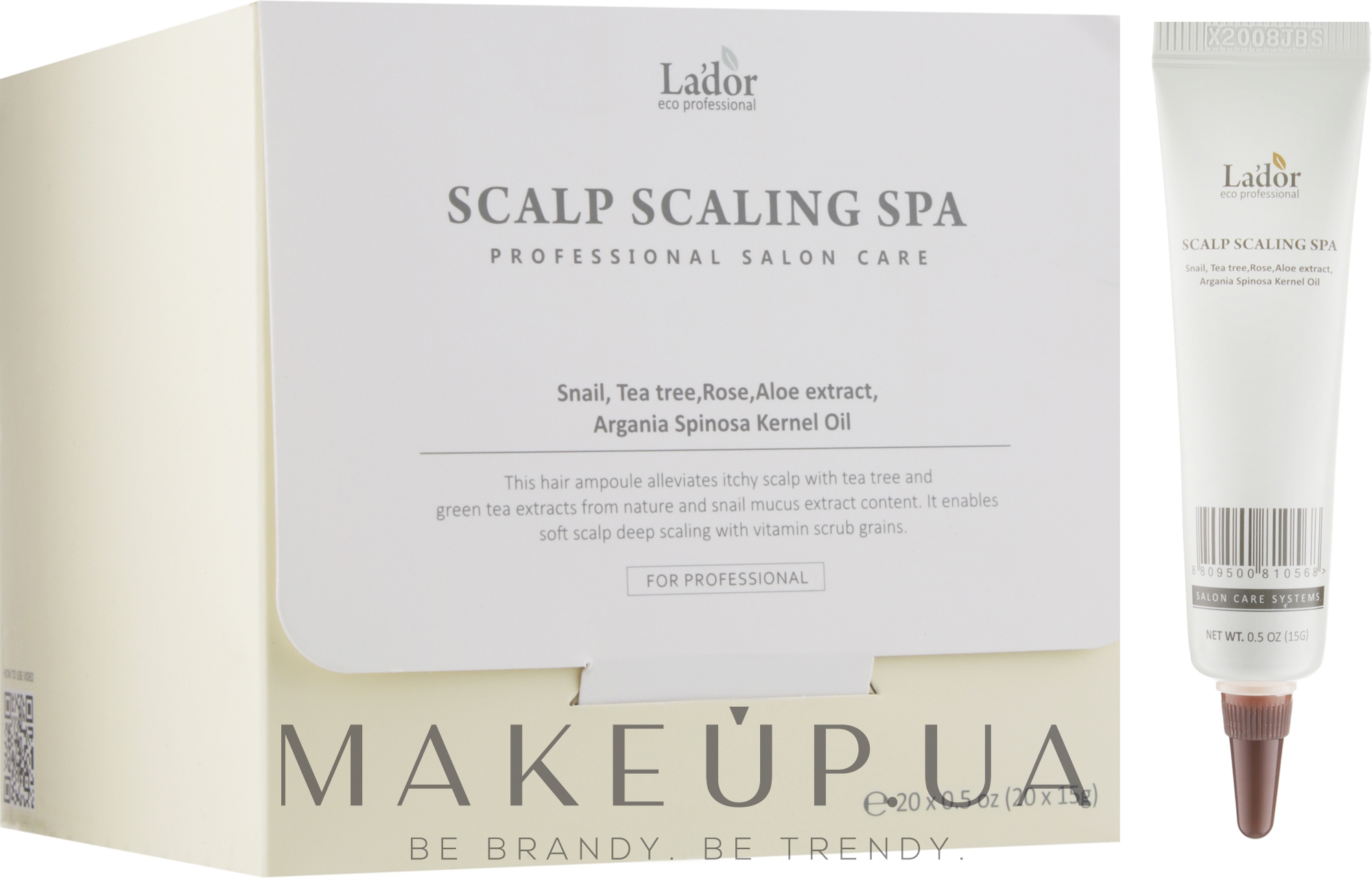 Сироватка-пілінг для шкіри голови - La'dor Scalp Scaling Spa Hair Ampoule — фото 20x15ml