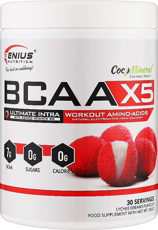 Амінокислота "BCAA-X5", лічі - Genius Nutrition Lychee — фото N1