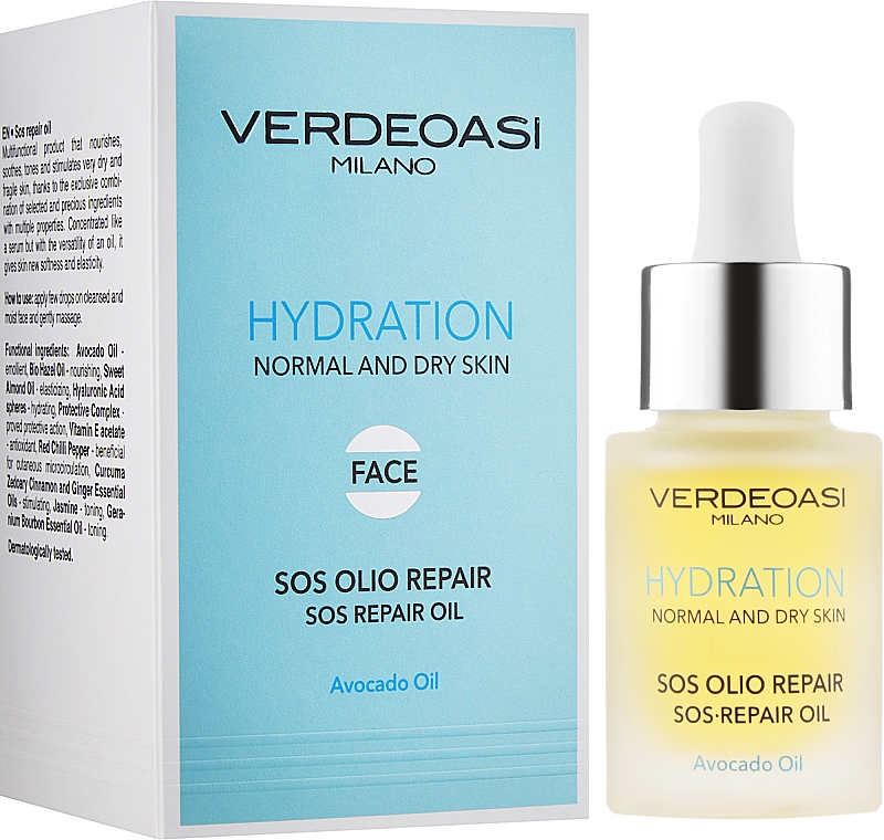 SOS-відновлювальна олія для обличчя - Verdeoasi Sos Repair Oil — фото N2