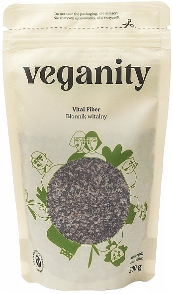 Харчова добавка "Суміш подорожника з насінням" - Veganity Vital Fiber — фото N1