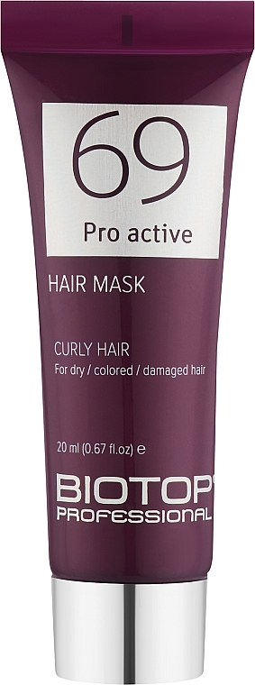 Маска для виткого волосся - Biotop 69 Pro Active Mask — фото N1