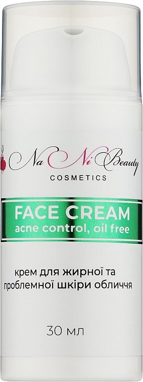 Крем для обличчя для проблемної шкіри - NaNiBeauty Face Cream