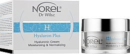 Увлажняющий крем с гиалуроновой кислотой для комбинированной кожи - Norel Hyaluron Plus Hyaluronic Cream Moisturizing And Balancing — фото N2