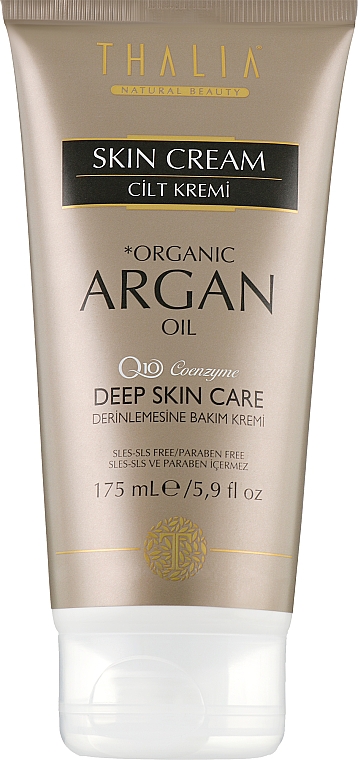 Крем-лифтинг с коэнзимом Q10 и аргановым маслом - Thalia Q10 Coenzime Deep Skin Care Skin Cream Argan Oil — фото N1
